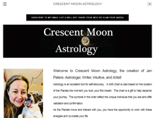 Tablet Screenshot of crescentmoonastrology.com